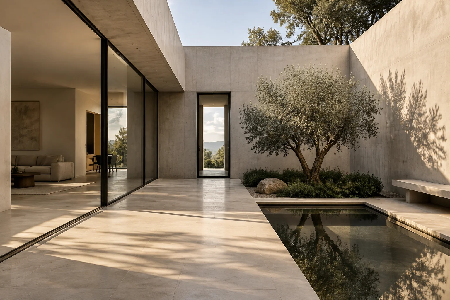 Dar Al Hanakel project in Jeddah - garden and outdoor walkway